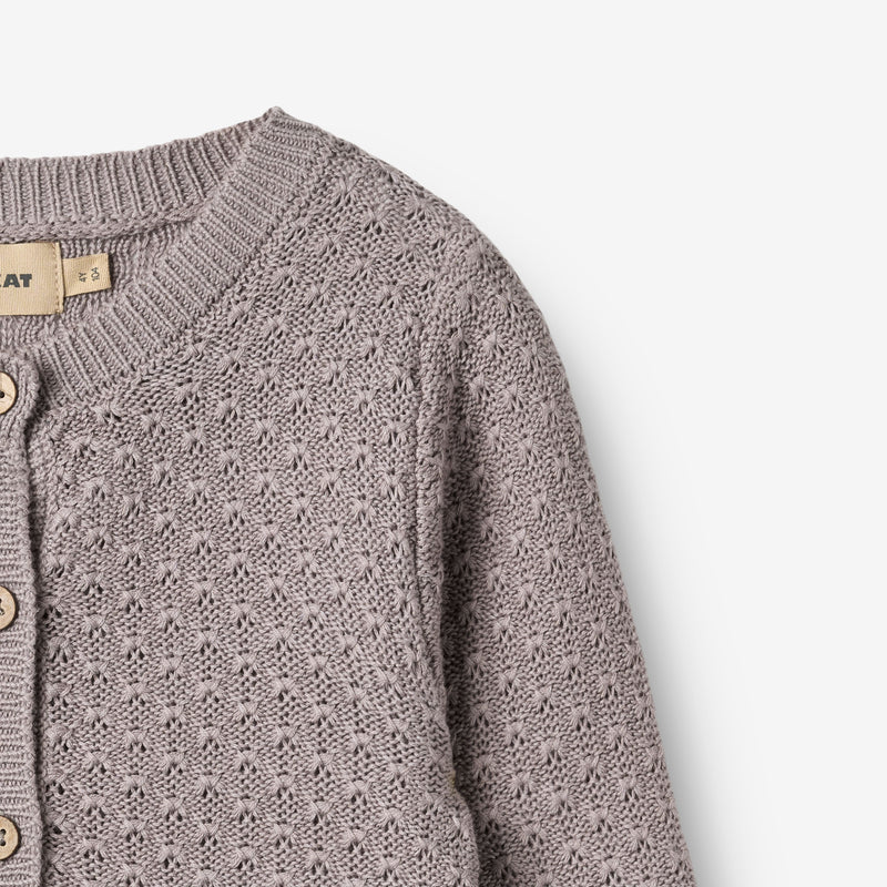Wheat Main Knit Cardigan Magnella Cardigan 9531 dusty purple