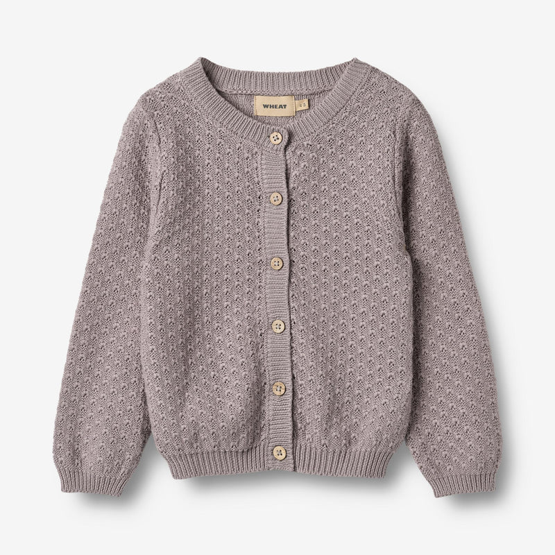 Wheat Main Knit Cardigan Magnella Cardigan 9531 dusty purple