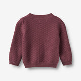 Wheat Main Knit Cardigan Magnella Cardigan 3118 eggplant