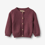 Wheat Main Knit Cardigan Magnella Cardigan 3118 eggplant