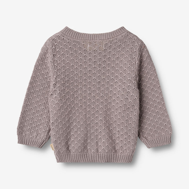 Wheat Main Knit Cardigan Magnella Cardigan 9531 dusty purple