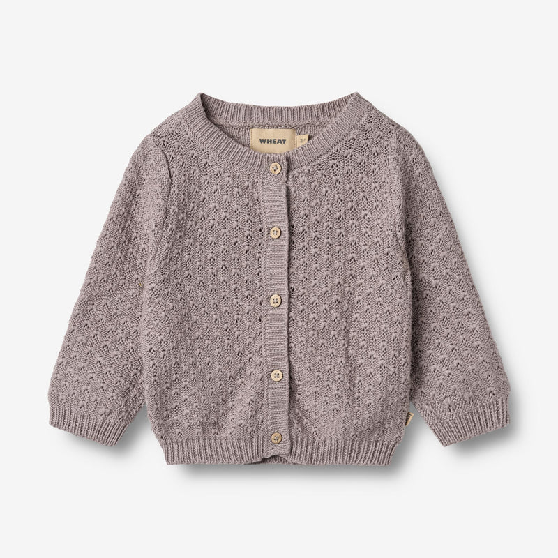 Wheat Main Knit Cardigan Magnella Cardigan 9531 dusty purple