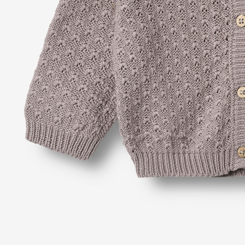 Wheat Main Knit Cardigan Magnella Cardigan 9531 dusty purple