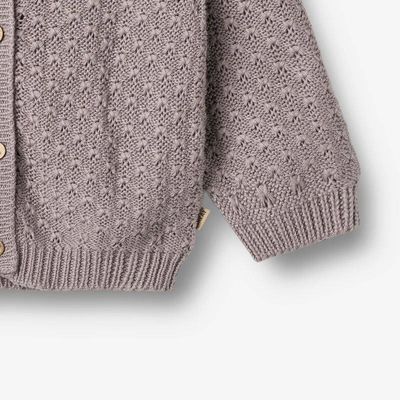 Wheat Main Knit Cardigan Magnella Cardigan 9531 dusty purple