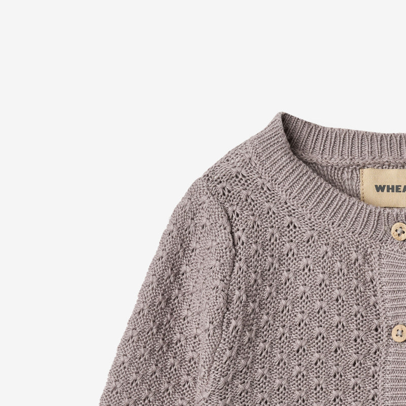 Wheat Main Knit Cardigan Magnella Cardigan 9531 dusty purple