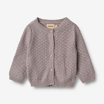 Wheat Main Knit Cardigan Magnella Cardigan 9531 dusty purple