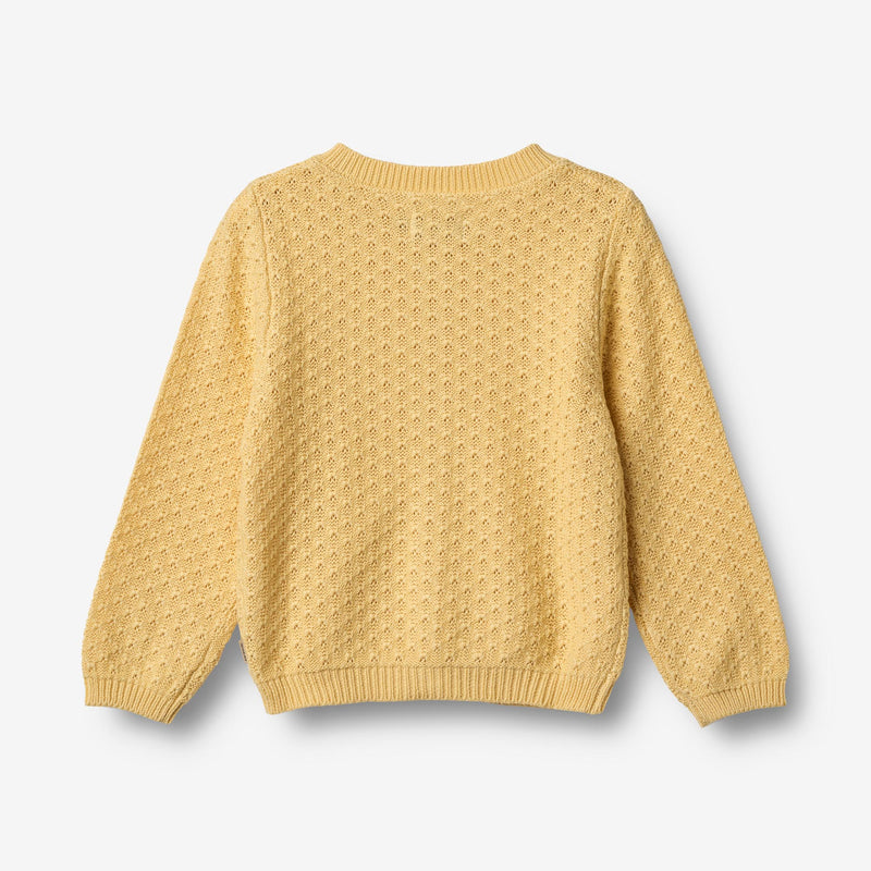 Wheat Main Knit Cardigan Magnella Cardigan 9425 golden yellow