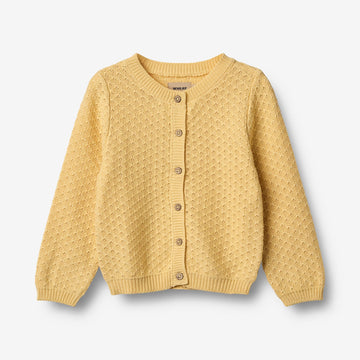 Wheat Main Knit Cardigan Magnella Cardigan 9425 golden yellow