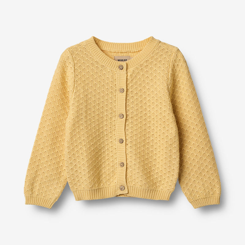 Wheat Main Knit Cardigan Magnella Cardigan 9425 golden yellow