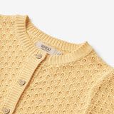 Wheat Main Knit Cardigan Magnella Knitted Tops 5001 pale apricot