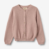 Wheat Main Knit Cardigan Magnella Knitted Tops 1135 dry rose