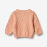 Wheat Main Knit Cardigan Magnella Knitted Tops 2358 pink sand