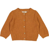 Wheat Main Knit Cardigan Magnella Knitted Tops 3025 cinnamon melange