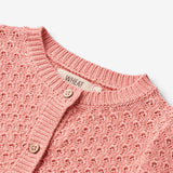 Wheat Main Knit Cardigan Magnella Knitted Tops 2509 rosette