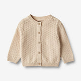 Wheat Main Knit Cardigan Magnella Knitted Tops 3336 sandshell
