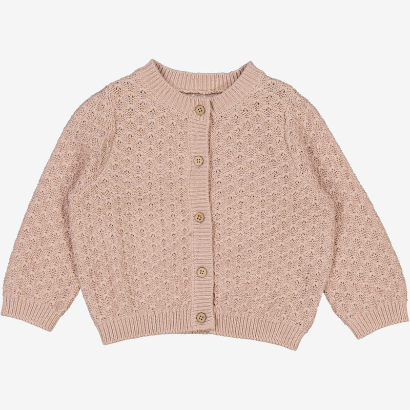 Wheat Knit Cardigan Magnella | Baby Knitted Tops 1356 pale lilac