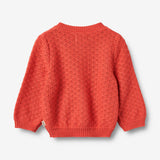 Wheat Main Knit Cardigan Magnella | Baby Knitted Tops 1123 candy red