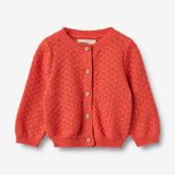 Wheat Main Knit Cardigan Magnella | Baby Knitted Tops 1123 candy red