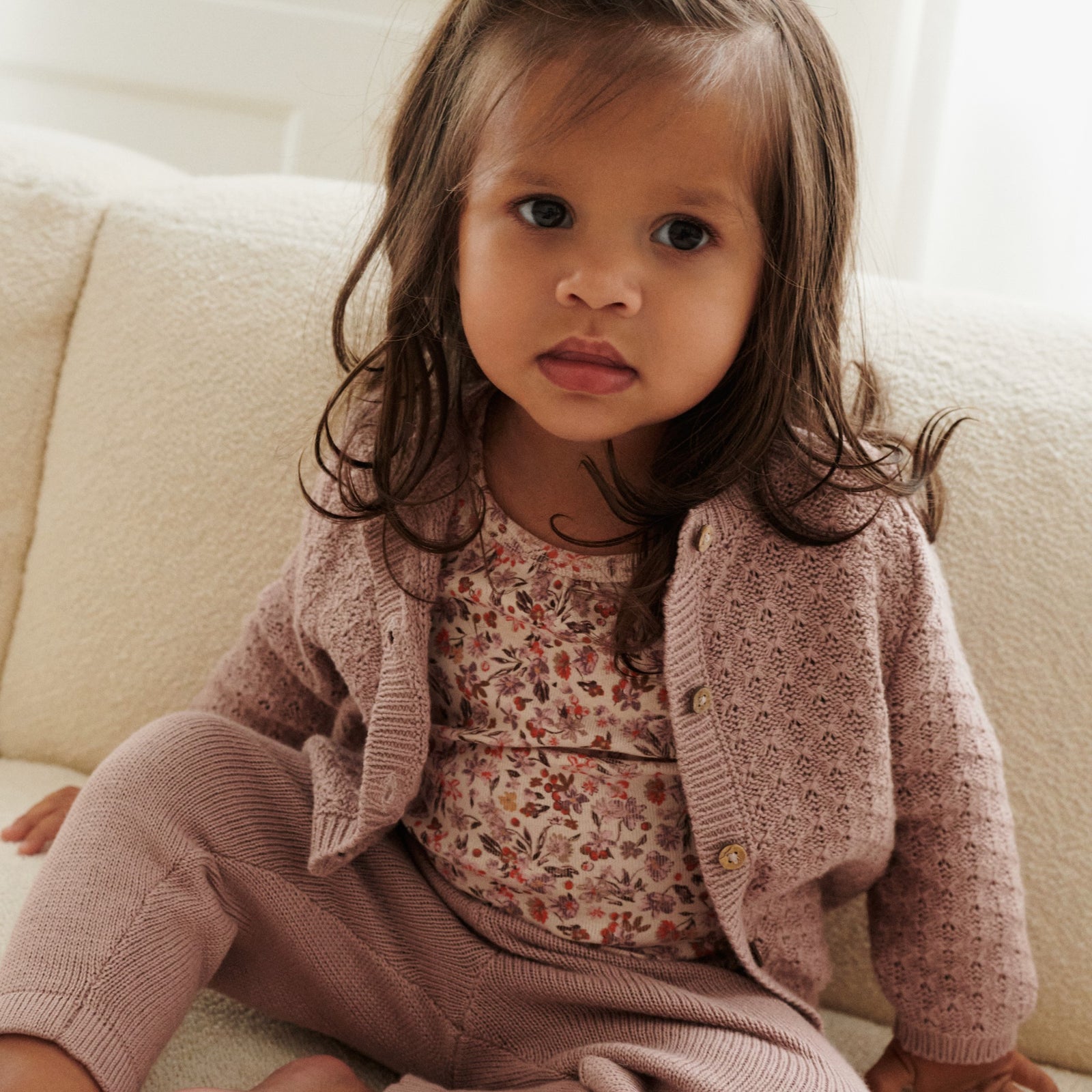 CRISTASEYA] BABY CAMEL HAIR RAGLAN KNIT