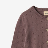 Wheat Main Knit Cardigan Maia Cardigan 2378 plum 