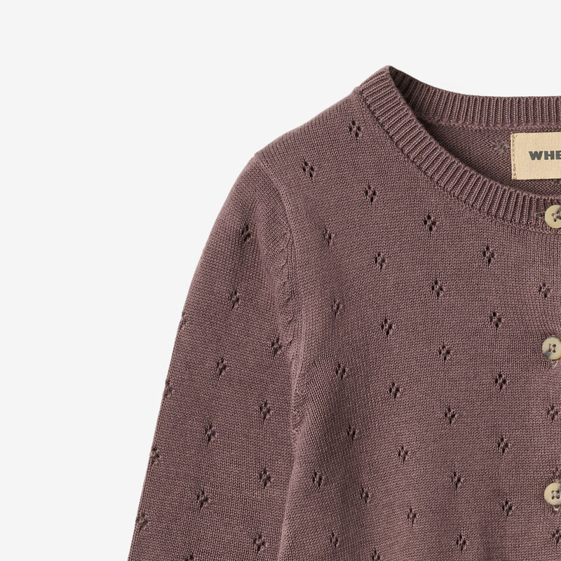 Wheat Main Knit Cardigan Maia Cardigan 2378 plum 