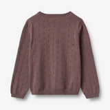 Wheat Main Knit Cardigan Maia Cardigan 2378 plum 