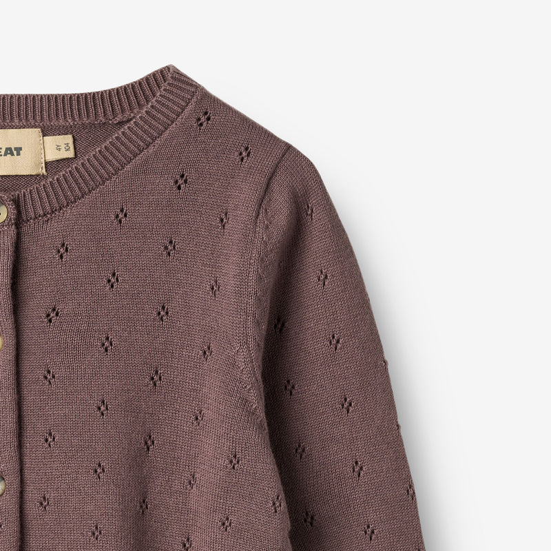 Wheat Main Knit Cardigan Maia Cardigan 2378 plum 