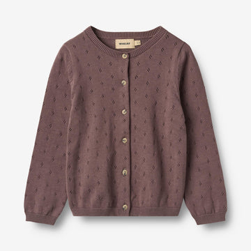 Wheat Main Knit Cardigan Maia Cardigan 2378 plum 