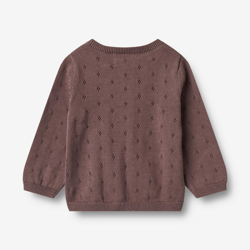 Wheat Main Knit Cardigan Maia Cardigan 2378 plum 