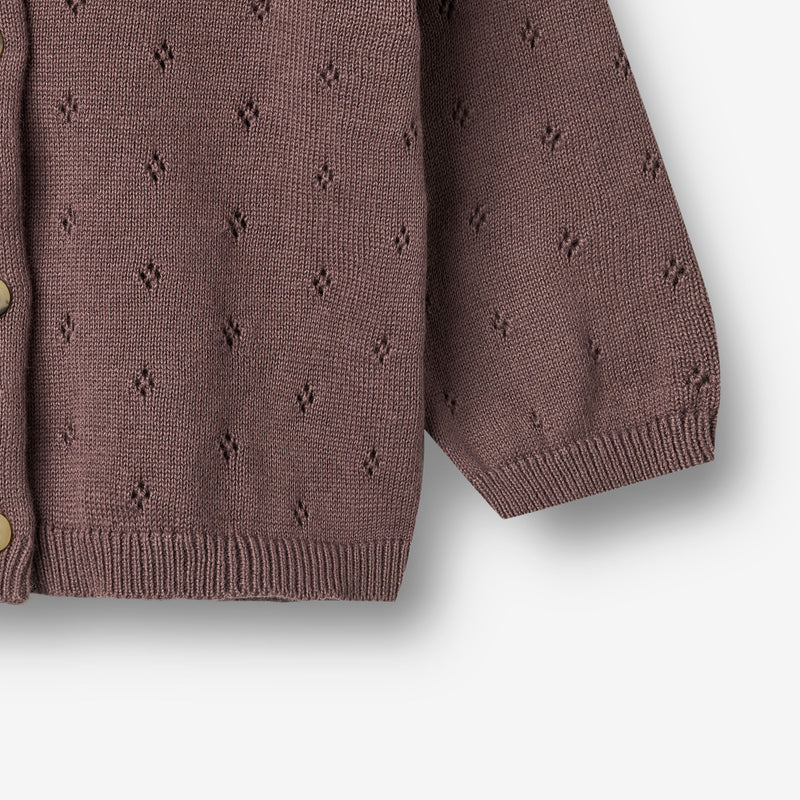 Wheat Main Knit Cardigan Maia Cardigan 2378 plum 