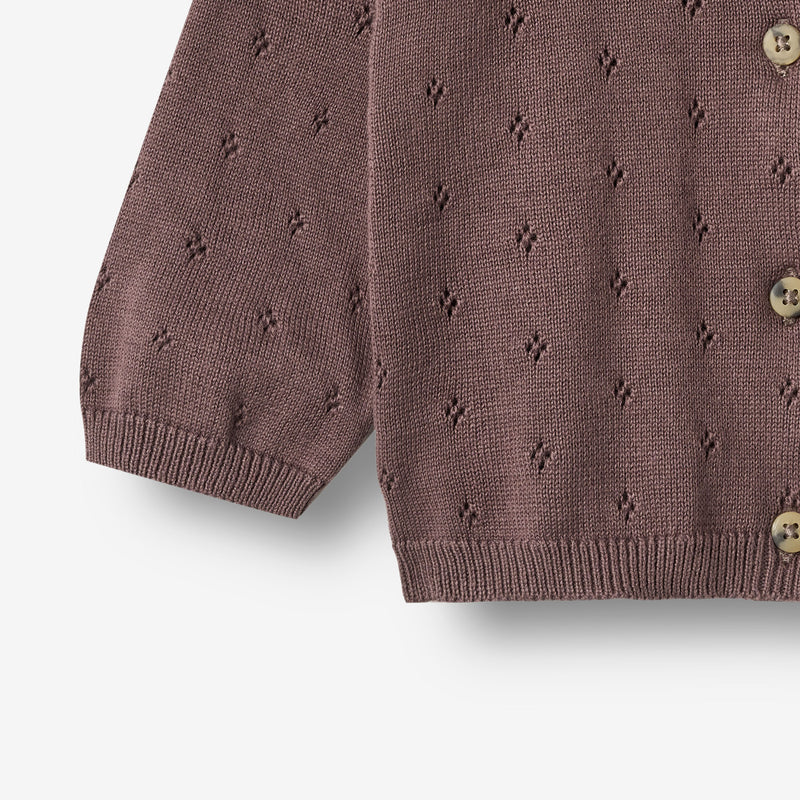 Wheat Main Knit Cardigan Maia Cardigan 2378 plum 