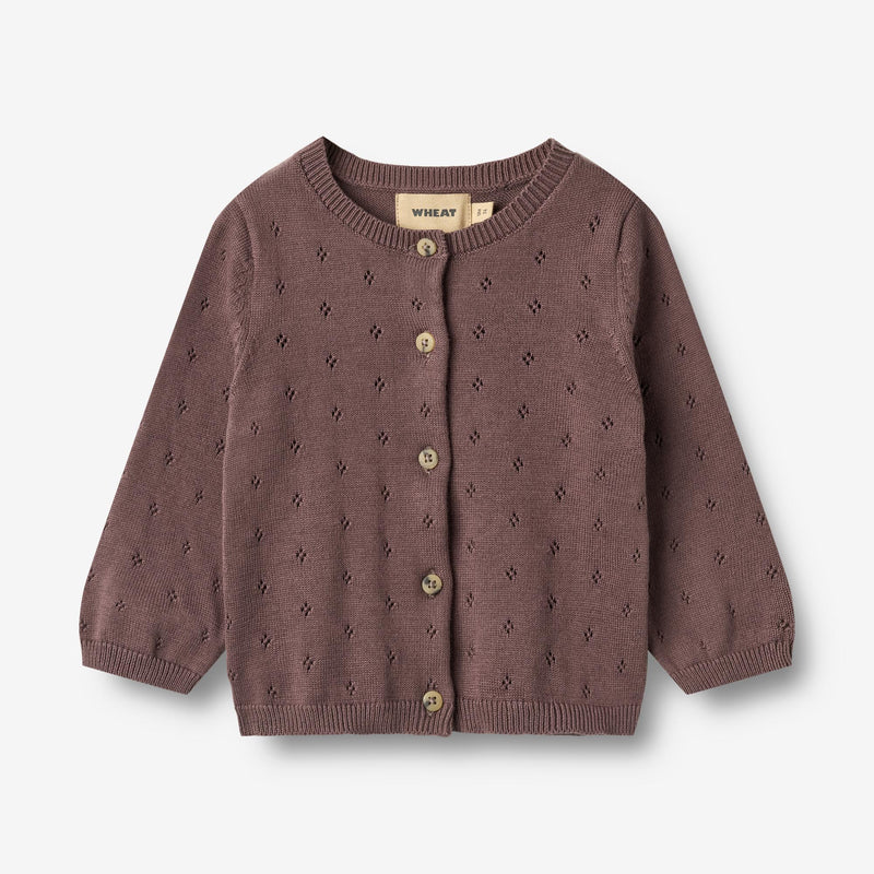 Wheat Main Knit Cardigan Maia Cardigan 2378 plum 