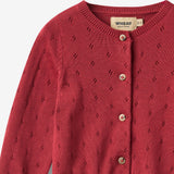 Wheat Main Knit Cardigan Maia Cardigan 9697 red cherry