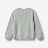 Wheat Main Knit Cardigan Maia Knitted Tops 1560 soft blue