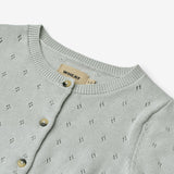 Wheat Main Knit Cardigan Maia Knitted Tops 1560 soft blue