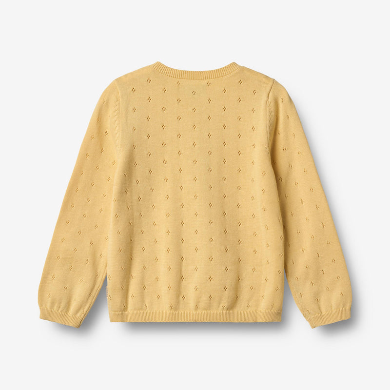 Wheat Main Knit Cardigan Maia Knitted Tops 9425 golden yellow