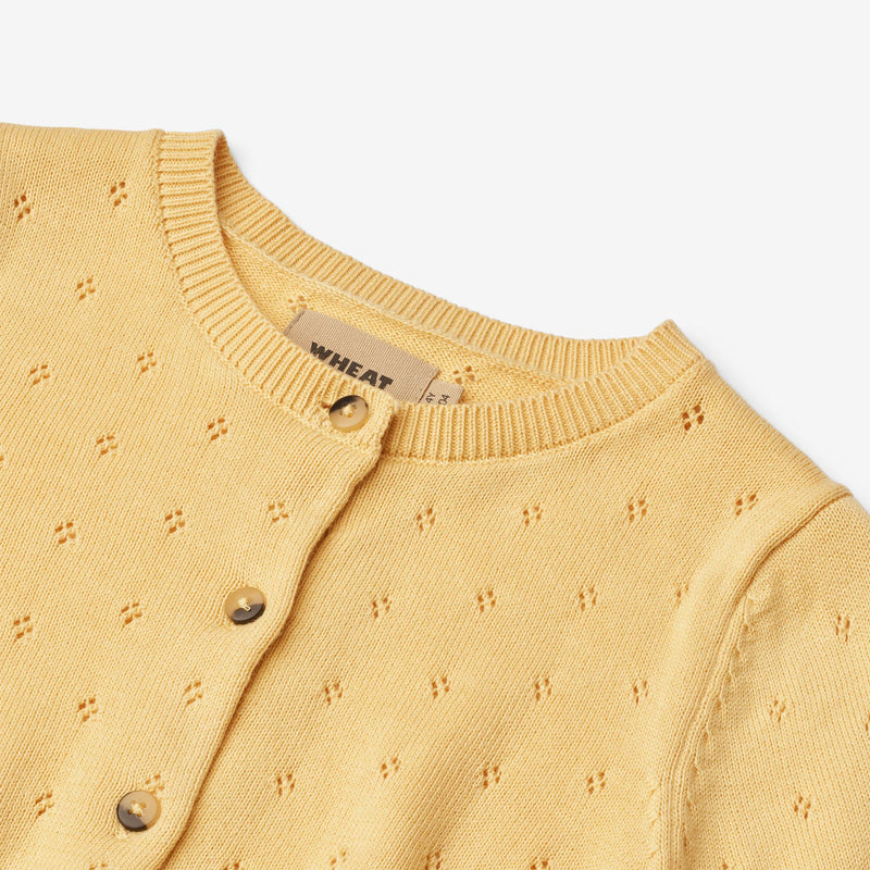 Wheat Main Knit Cardigan Maia Knitted Tops 9425 golden yellow