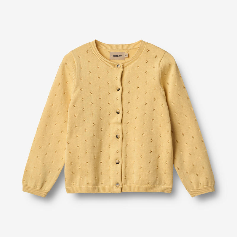Wheat Main Knit Cardigan Maia Knitted Tops 9425 golden yellow