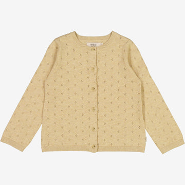 Wheat Main Knit Cardigan Maia Knitted Tops 9306 seeds melange