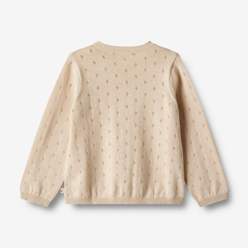 Wheat Main Knit Cardigan Maia Knitted Tops 3336 sandshell