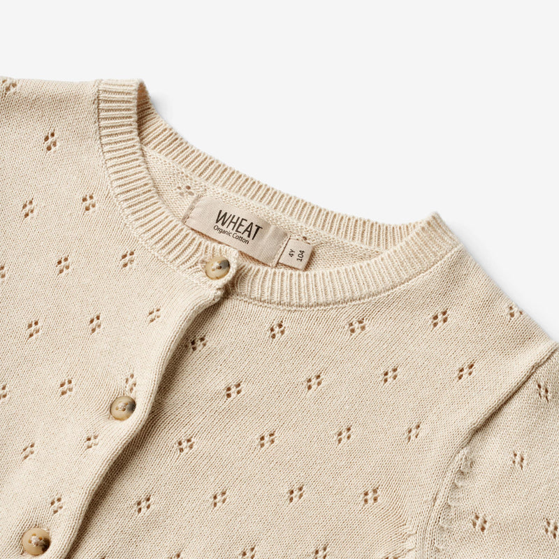 Wheat Main Knit Cardigan Maia Knitted Tops 3336 sandshell