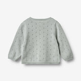 Wheat Main Knit Cardigan Maia Knitted Tops 1560 soft blue