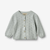 Wheat Main Knit Cardigan Maia Knitted Tops 1560 soft blue
