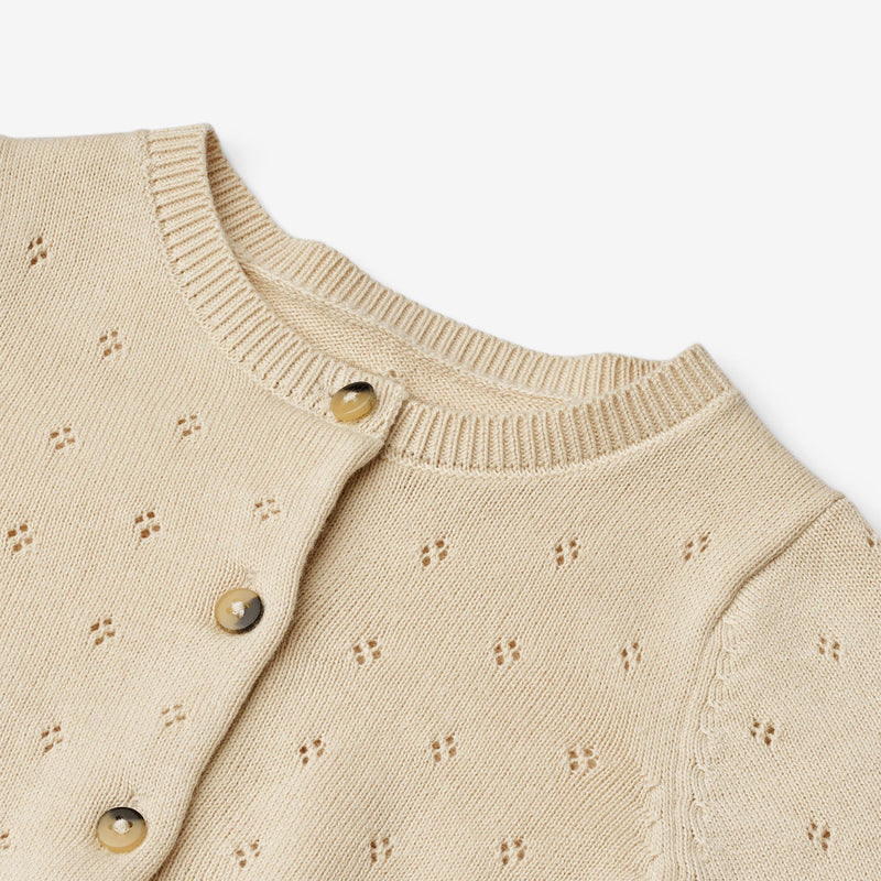 Wheat Main Knit Cardigan Maia Knitted Tops 3336 sandshell