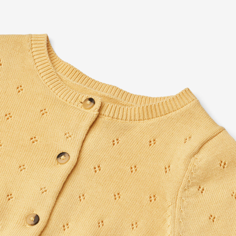 Wheat Main Knit Cardigan Maia Knitted Tops 9425 golden yellow