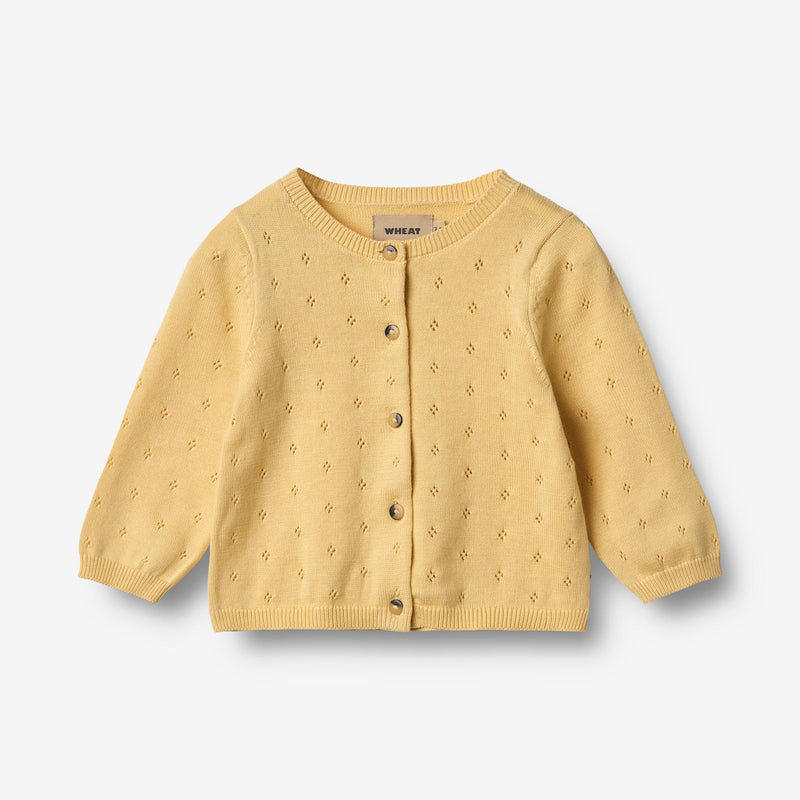 Wheat Main Knit Cardigan Maia Knitted Tops 9425 golden yellow