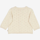 Wheat Knit Cardigan Maia | Baby Knitted Tops 1101 cloud melange