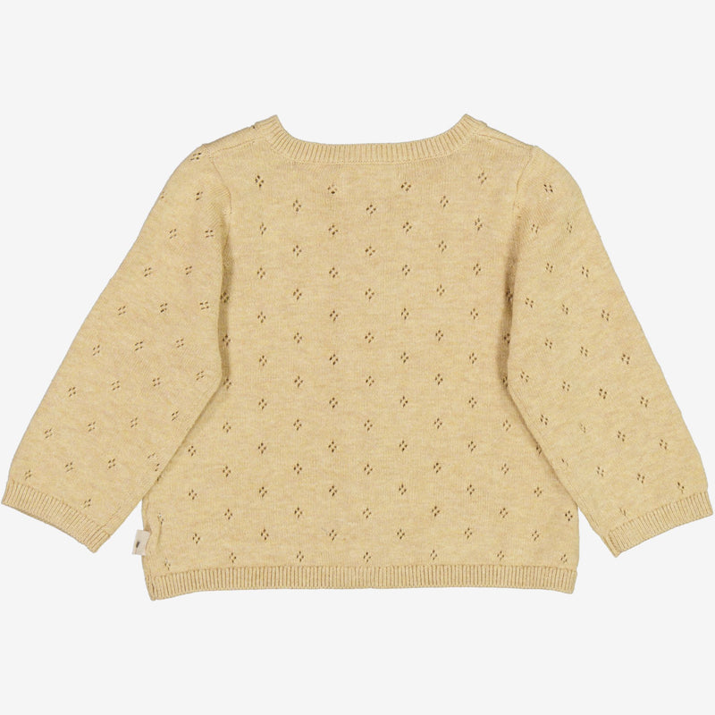 Wheat Knit Cardigan Maia | Baby Knitted Tops 9306 seeds melange