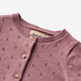 Wheat Main Knit Cardigan Maia | Baby Knitted Tops 1308 lavender dawn