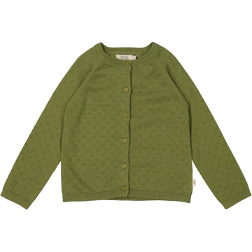 Wheat Main Knit Cardigan Maja Knitted Tops 4099 winter moss